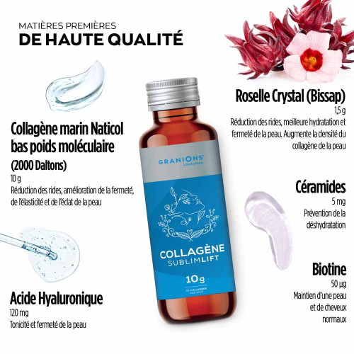 Granions Collagène+ Anti-Âge SublimLift 10 Shots Peau Jeune Pharma360