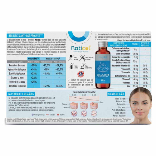 Granions Collagène+ Anti-Âge SublimLift 10 Shots Peau Jeune Pharma360