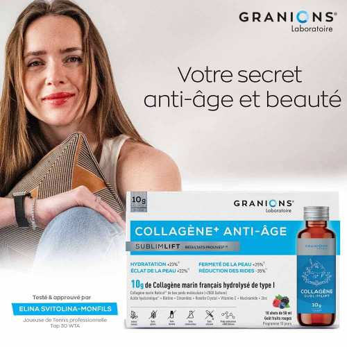 Granions Collagène+ Anti-Âge SublimLift 10 Shots Peau Jeune Pharma360