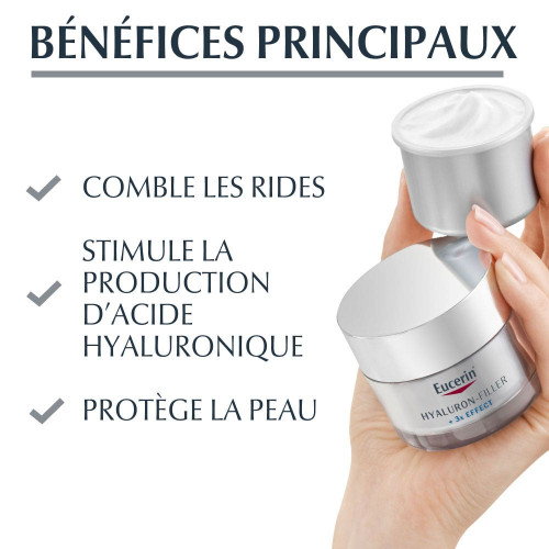 Eucerin Hyaluron-Filler SPF15 50ml Anti-Âge Peau Sèche - Pharma360