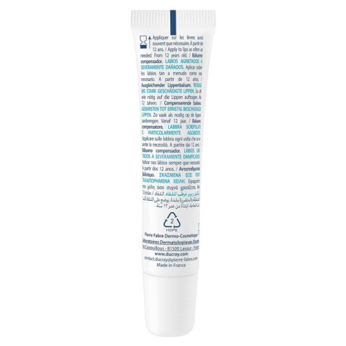 Ducray Keracnyl Repair Baume 15ml Lèvres Gercées Hydratation Durable