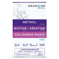 Granions Complexe Beauté Peau Cheveux Ongles 60 Comprimés Vitalité