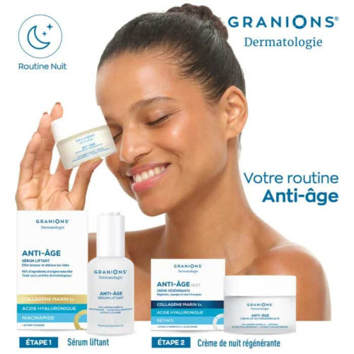 Granions Crème Régénérante Nuit 50 ml Peau Jeune et Lisse Pharma360