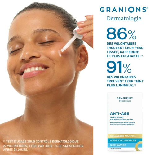 Granions Sérum Liftant Anti-Âge 30 ml Effet Liftant Hydratant Pharma360
