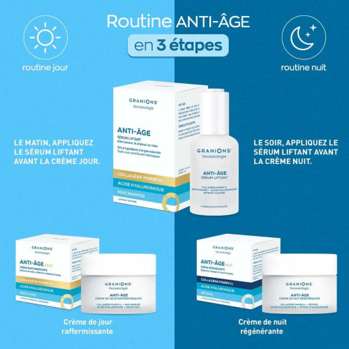 Granions Sérum Liftant Anti-Âge 30 ml Effet Liftant Hydratant Pharma360