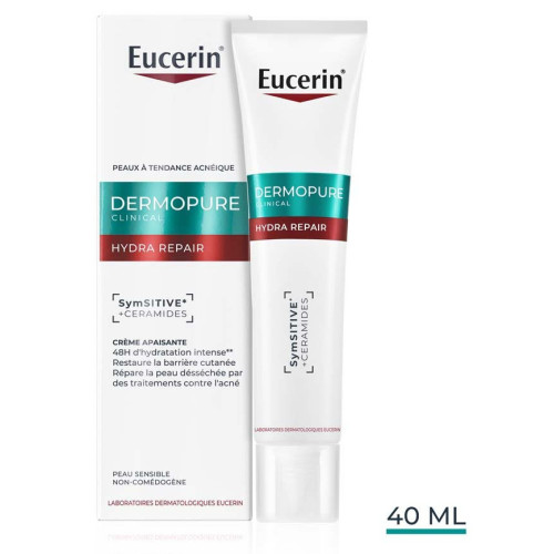 Eucerin DermoPure Hydra Repair Crème 40ml Peau Apaisée Pharma360
