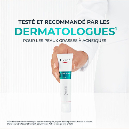 Eucerin DermoPure Fluide Matifiant 40ml - Peau Matifiée et Saine