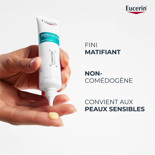 Eucerin DermoPure Fluide Matifiant 40ml - Peau Matifiée et Saine