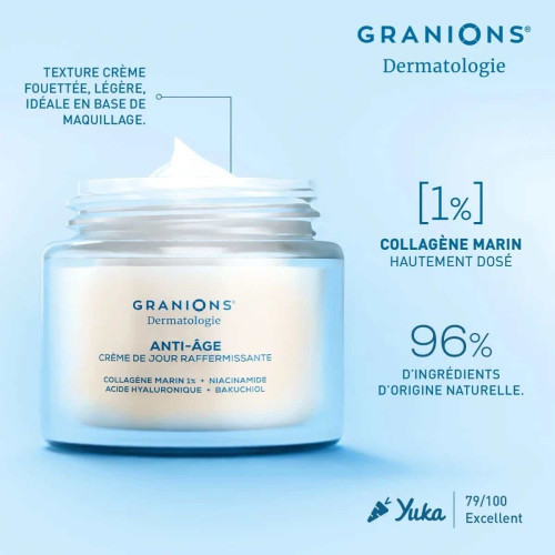 Granions Crème Raffermissante Anti-Âge Jour 50ml Peau Ferme Éclatante