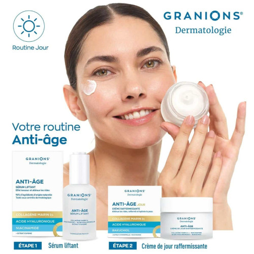 Granions Crème Raffermissante Anti-Âge Jour 50ml Peau Ferme Éclatante