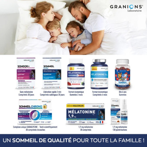 Granions Sommeil Flash Mélatonine 25ml Endormissement Rapide Pharma360