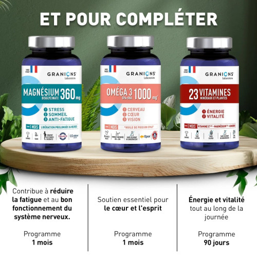 Granions Shilajit 800 mg 60 Gummies Boost Énergie Libido Mémoire