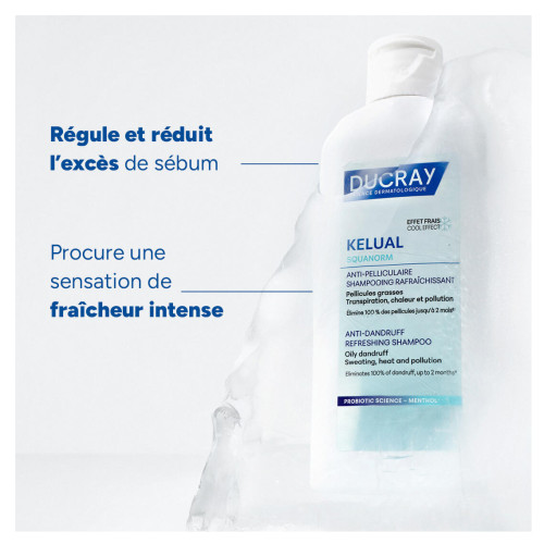Ducray Kelual Squanorm 200 ml Shampooing Anti-Pelliculaire Fraîcheur