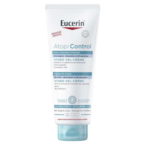 Eucerin AtopiControl Hydro Gel-Crème 400 ml Hydratation Intense Peaux Sensibles
