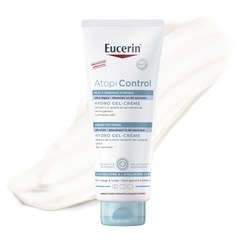 Eucerin AtopiControl Hydro Gel-Crème 400 ml Hydratation Intense Peaux Sensibles