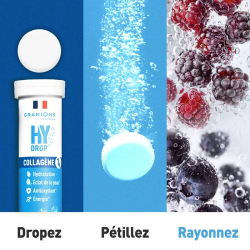Granions HyDrop Collagène 1g 18 Comprimés Effervescents Beauté Peau