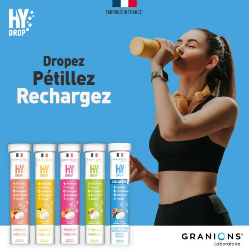 Granions HyDrop Collagène 1g 18 Comprimés Effervescents Beauté Peau