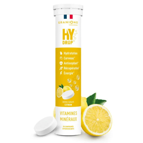 Granions HyDrop 20 Comprimés Effervescents Hydratation Vitamines
