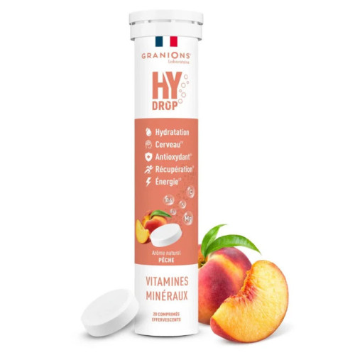 Granions HyDrop 20 Comprimés Effervescents Énergie et Hydratation