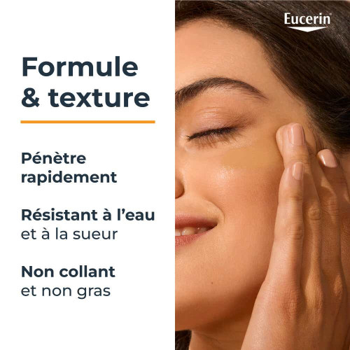 Eucerin SPF50+ : Fluide teinté léger pour peau sensible