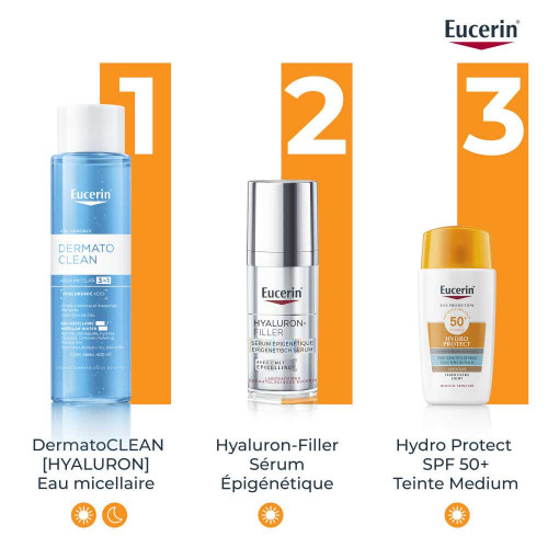 Eucerin SPF50+ : Fluide teinté léger pour peau sensible
