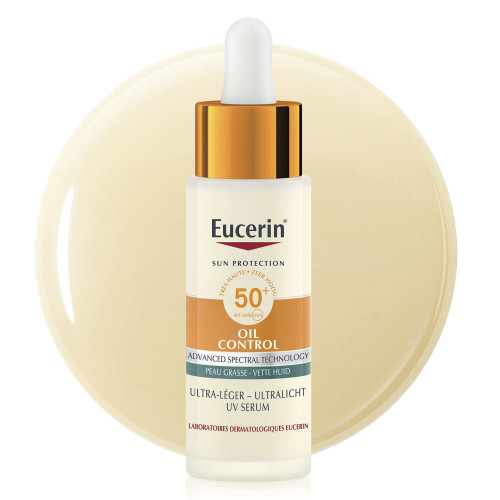 Sérum Eucerin SPF50+ - Matifiant, protection UV & peau équilibrée