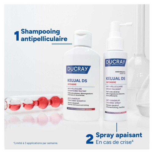 Ducray Kelual DS : Spray anti-pelliculaire, calme instantané