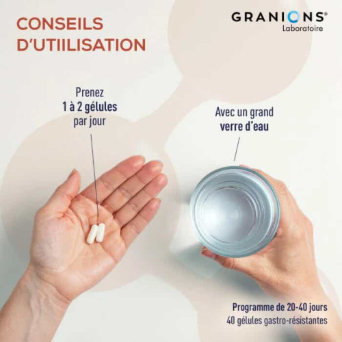 GRANIONS ProBio Immun : 40 gélules pour immunité et énergie