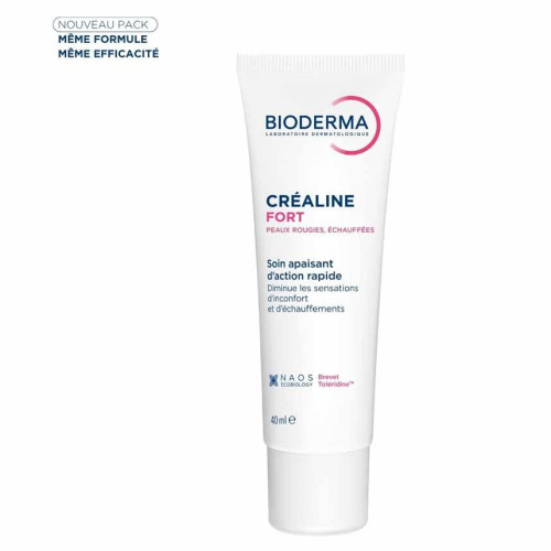 BIODERMA CREALINE Fort 40mL - Apaisant rapide pour peaux rougies