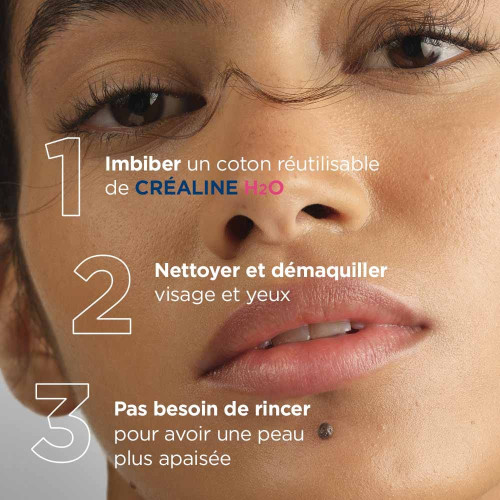 BIODERMA Créaline H2O 500mL - Nettoyage doux et efficace