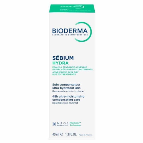 BIODERMA Sébium Hydra 40mL - Soin Apaisant Hydratant