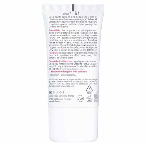 BIODERMA Créaline AR BB Crème 40mL - Camoufle Rougeurs SPF30