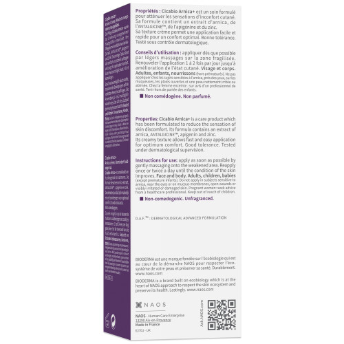 BIODERMA CICABIO Arnica+ 40mL - Apaise et résorbe bleus et bosses