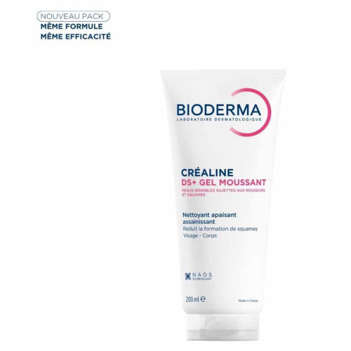 BIODERMA Créaline DS+ Gel 200mL - Apaise Rougeurs et Squames