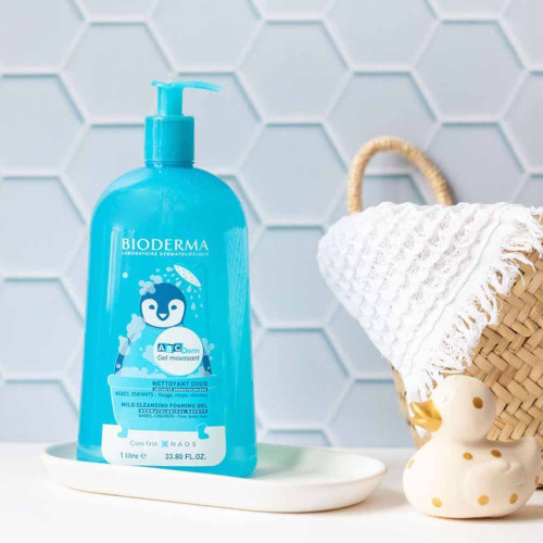 BIODERMA ABCDerm Gel Doux 1000mL - Nettoyant Bébé Haute Tolérance