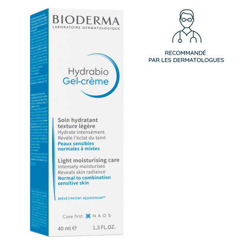 BIODERMA Hydrabio Gel-Crème 40mL - Hydratation Légère sur