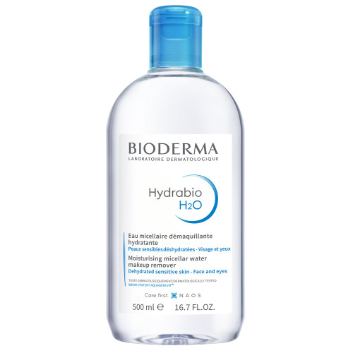 BIODERMA Hydrabio H2O 500ml - Démaquillant Hydratant sur