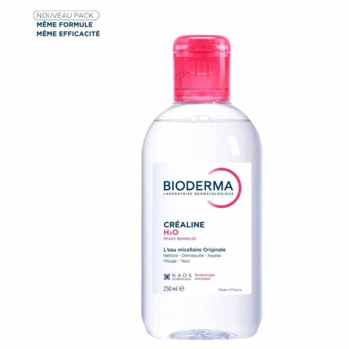 BIODERMA Créaline H2O 250ml - Nettoyage doux et apaisant sur