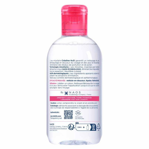 BIODERMA Créaline H2O 250ml - Nettoyage doux et apaisant sur