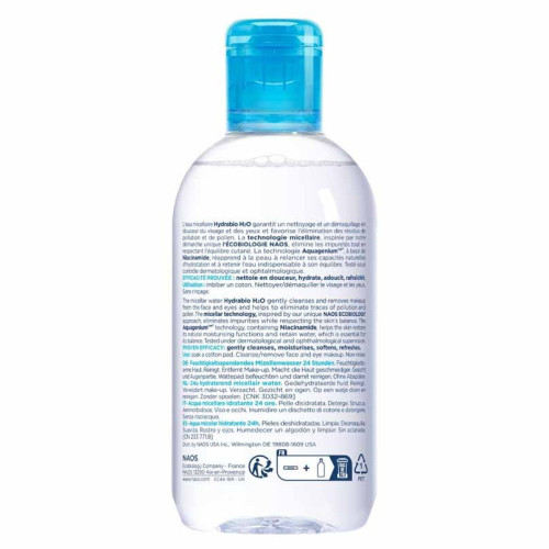 BIODERMA Hydrabio H2O 250ml - Nettoyant Doux Hydratant