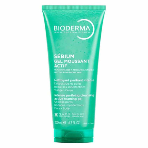 BIODERMA Sébium Gel Moussant 200ml - Peau nette et purifiée avec