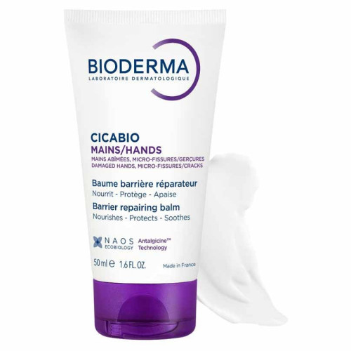 BIODERMA Cicabio Baume Mains 50ml - Soin Réparateur Protecteur