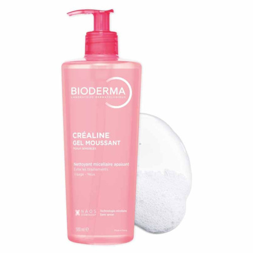 BIODERMA Créaline Gel 500mL - Nettoyant Apaisant Hydratant