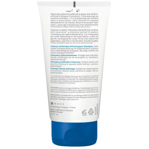 BIODERMA Nodé DS+ 125ml - Apaise et élimine pellicules tenaces