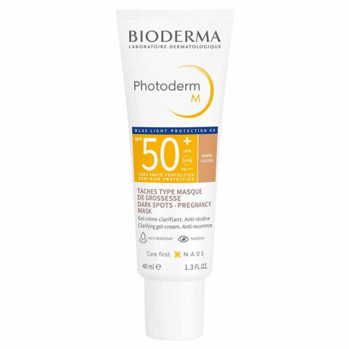 BIODERMA Photoderm M Dorée SPF50+ 40ml - Protection et Teint Unifié
