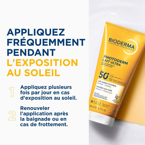 BIODERMA Photoderm Lait Ultra SPF50+ 200ml - Protection Solaire