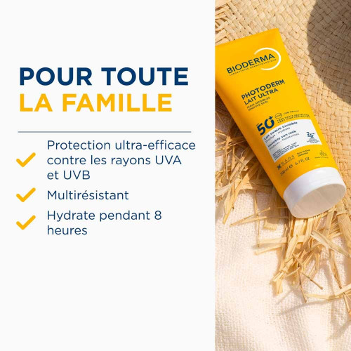 BIODERMA Photoderm Lait Ultra SPF50+ 200ml - Protection Solaire
