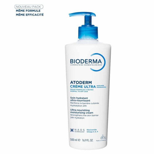 BIODERMA Atoderm Crème 500ml - Hydratation Intense Peaux Sensibles
