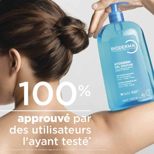 BIODERMA Atoderm Gel Douche 1L - Hydratation et Douceur