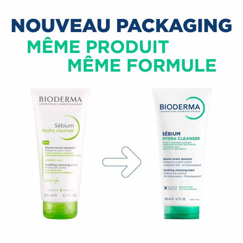 SEBIUM HYDRA CLEANSER - Baume Lavant Apaisant - Visage - Peaux à Tendance Acnéique, 200ml